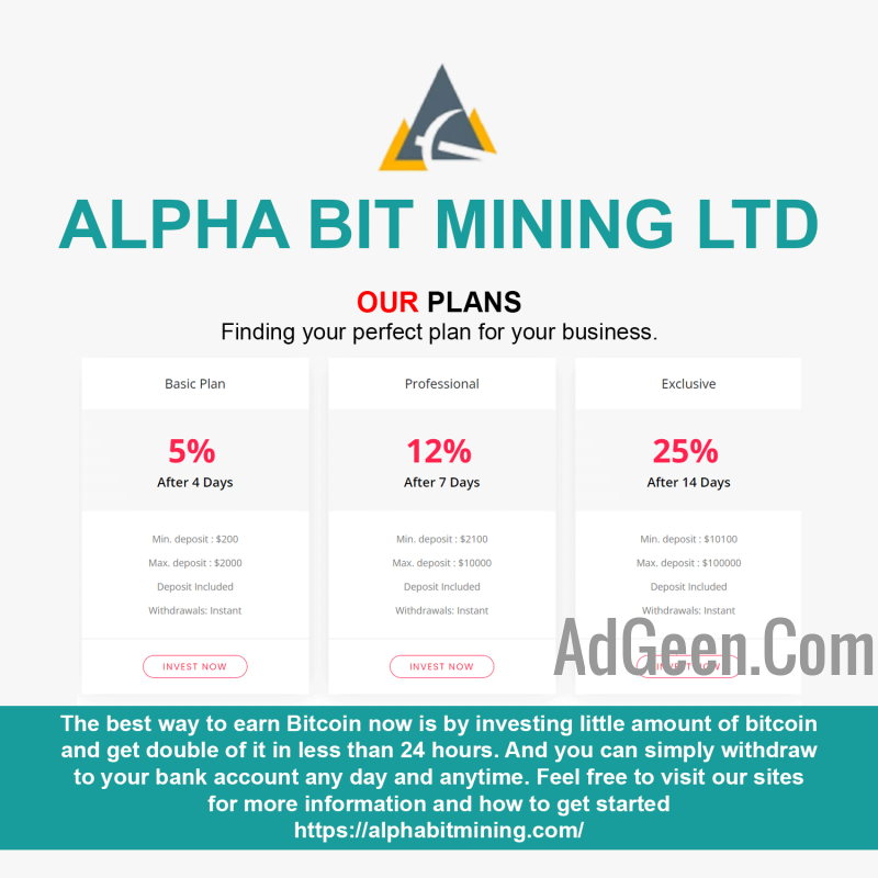 used trusted cryptocurrency investment sites Alphabitmining.com for sale 