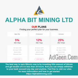 used trusted cryptocurrency investment sites Alphabitmining.com for sale 