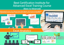 Advanced Excel Certification Course in Delhi, Satya Niketan, 100% Job, Navratri Special Offer '23